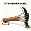 Fist-Shaped Hammer – Unique Novelty Gift & Desktop Decor for Men, Heavy-Duty Multi-Tool with Solid Wood Handle