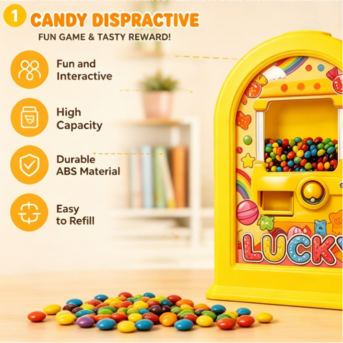 Candy Dispenser Picture Frame – Unique Wall-Mounted Treat Dispenser & Fun Gift for Kids, Adults & Pet Lovers